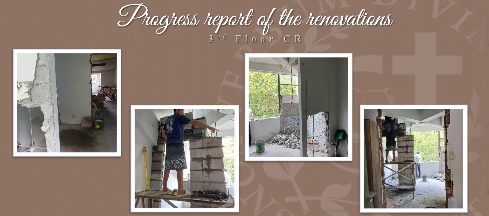 Progress report on the Renovations (3rd Floor CR)